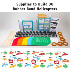 STEM Inventions classroom demo and flights image demonstrates quick, engaging setup for lessons.