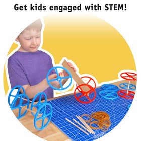 STEM Inventions rubber bands and dowels set improves grip and traction