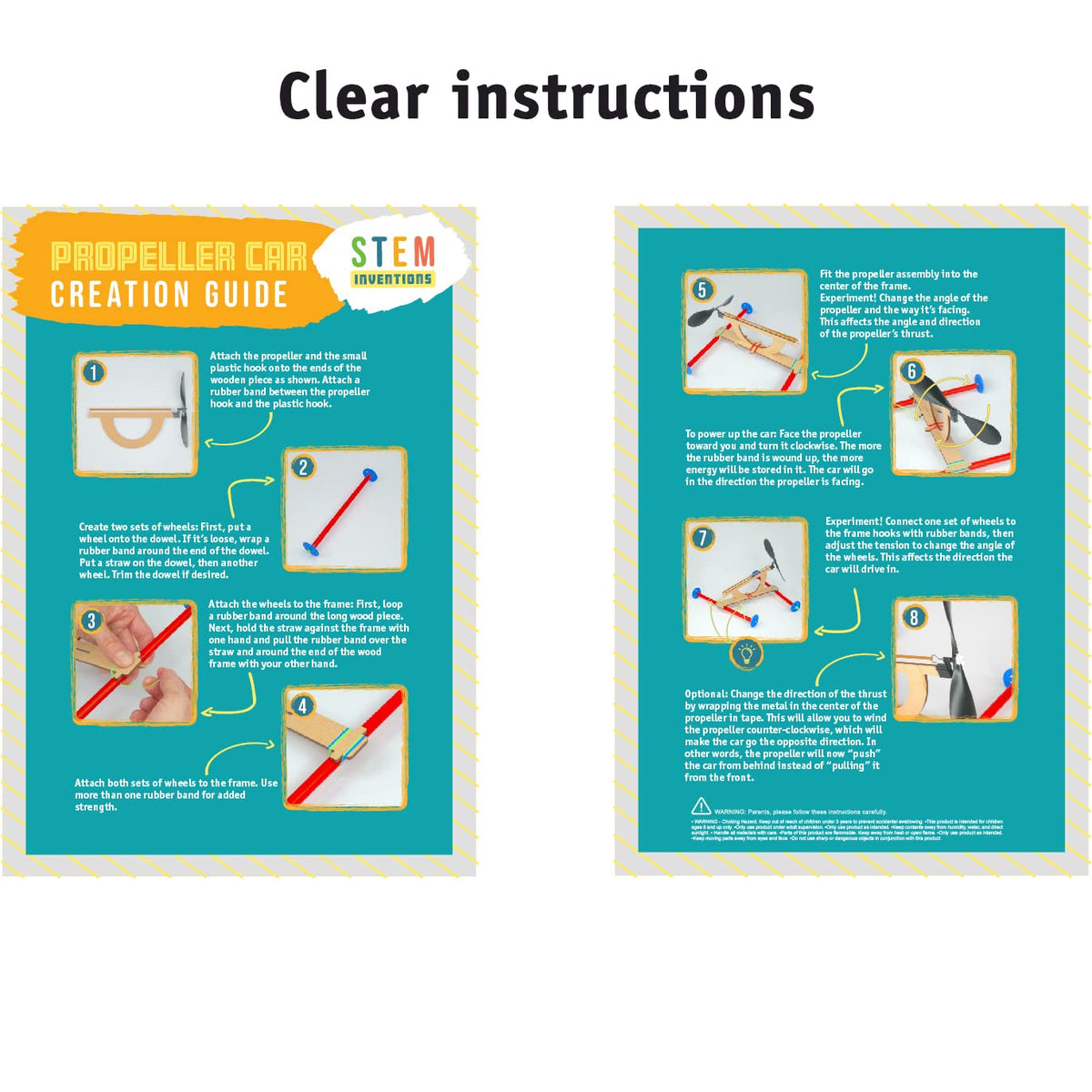 STEM Inventions instruction guide, clear steps for independent testing