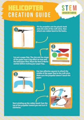 STEM Inventions instruction sheet demonstrates clear, step-by-step guidance for students and teachers.