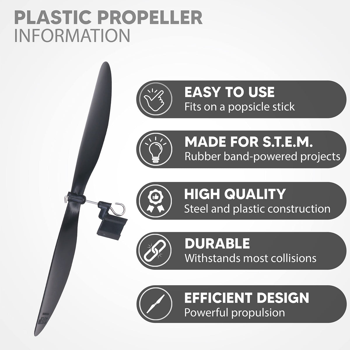 STEM Inventions propeller pack 30 enabling quick builds of multiple craft.