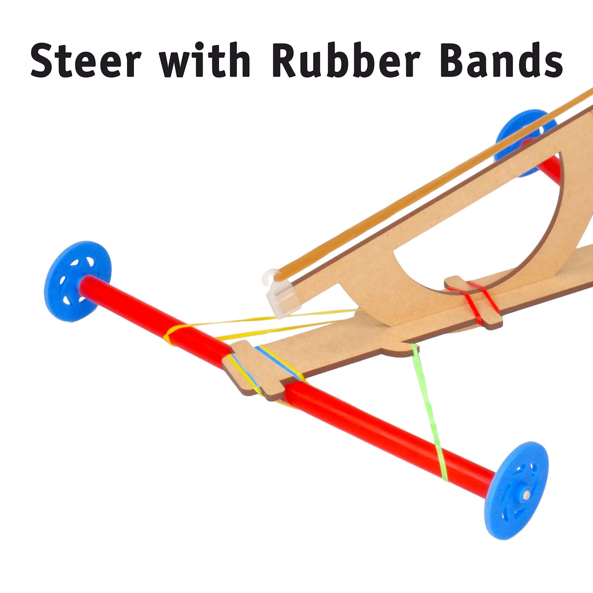 STEM Inventions rubber bands, flexible propulsion and play
