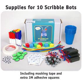 STEM Inventions Scribble Bots being assembled for hands-on learning