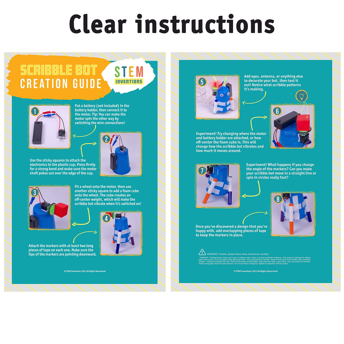 STEM Inventions Step-by-step instructions support independent student work