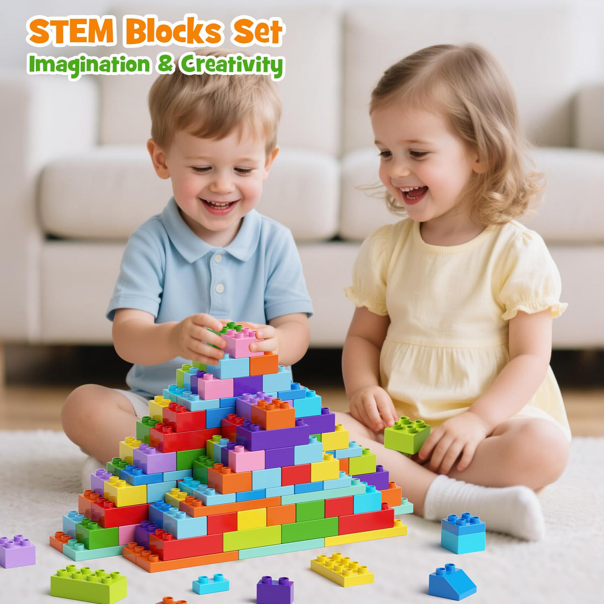 STEM MATCH base plate provides a stable foundation for imaginative builds.