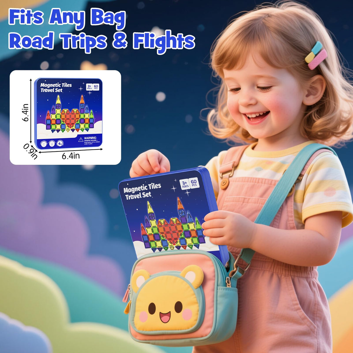 Stem Match magnetic blocks closeup highlights vivid colors and versatile building play.
