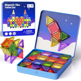 Stem Match mini tiles travel kit offers a compact, road-trip friendly learning experience.