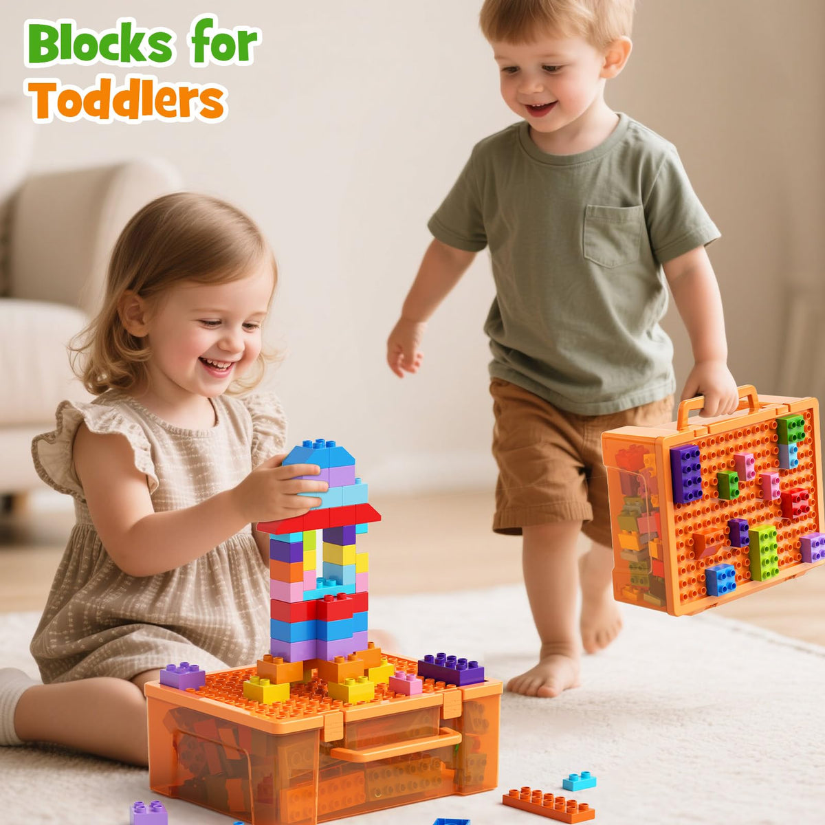 STEM MATCH toddler-friendly blocks support early motor skills development.