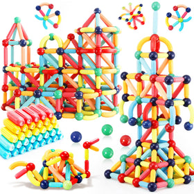 STEMTiles 64PCS magnetic blocks set for creative building and spatial learning.