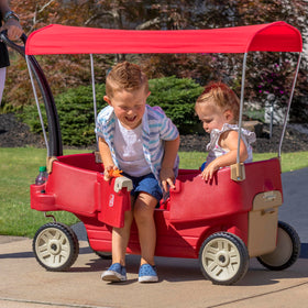 Step2 All Around Canopy Wagon compact fold for simple transport and storage