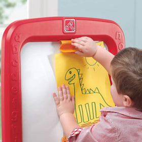 Step2 All Around Easel for Two includes 94 foam magnets for letters and numbers