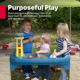 Step2 All Around Playtime Patio: 16-piece accessory kit enhances kitchen play.
