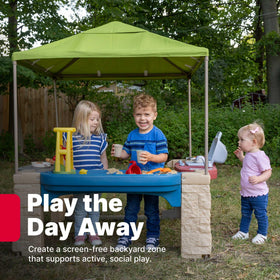 Step2 All Around Playtime Patio: sand and water table for sensory play.