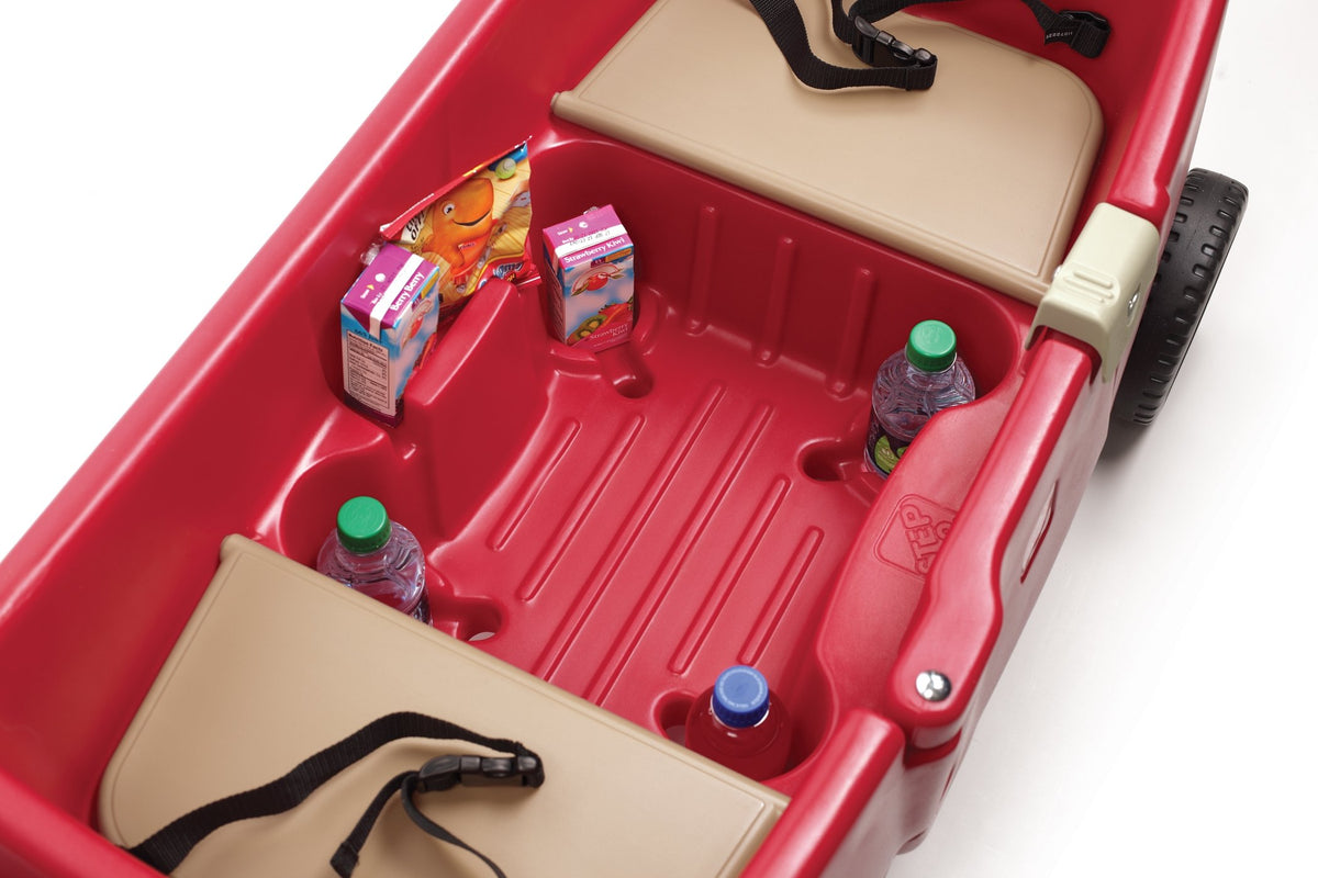 Step2 All Around Wagon red six cup holders keep drinks handy