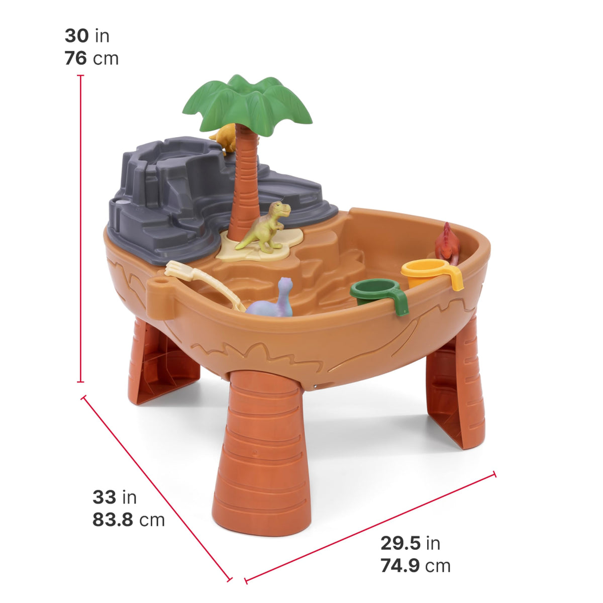 Step2 Dino Dig durable double-walled plastic withstands outdoor use.
