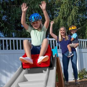 Step2 Extreme Thrill Coaster steps and 30-inch platform enable confident climbing.