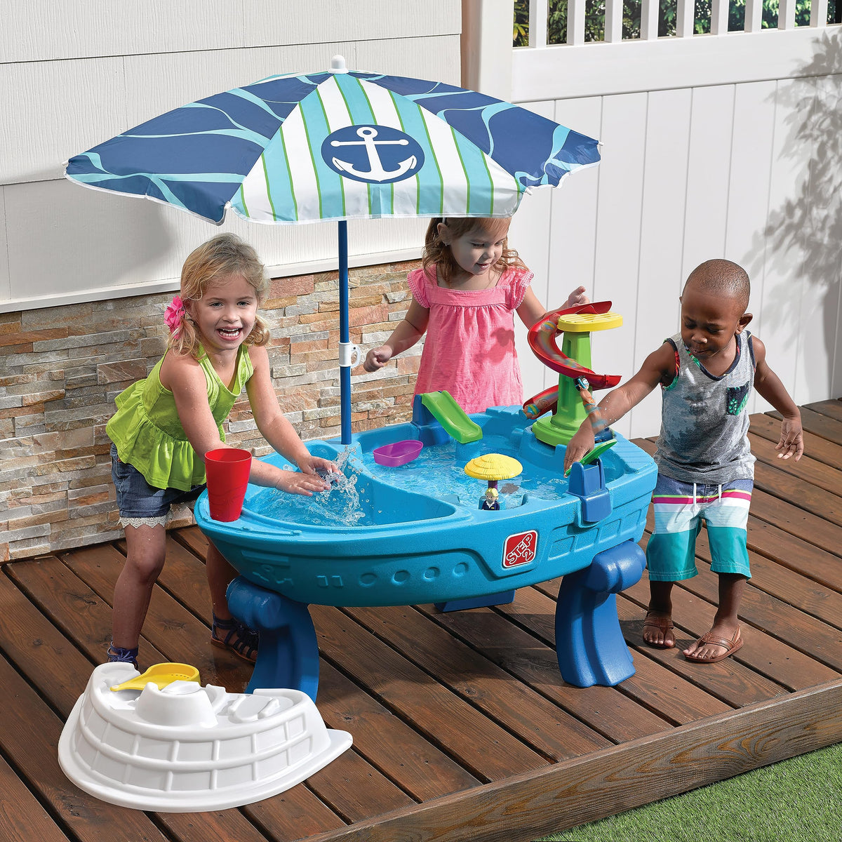 Molded-in features engage kids in imaginative exploration