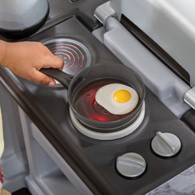 Step2 Grand Walk-In Kitchen and Grill double-walled construction ensures lasting use.