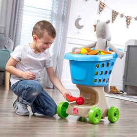 Step2 Little Helper's Shopping Cart durable construction, colors stay bright after years of play