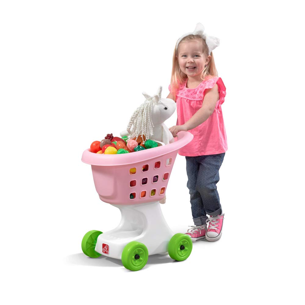 Step2 Little Helper's Shopping Cart pink for imaginative pretend shopping.