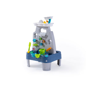 Step2 Misting Mountain water table showing mountaintop mist for refreshing outdoor play.