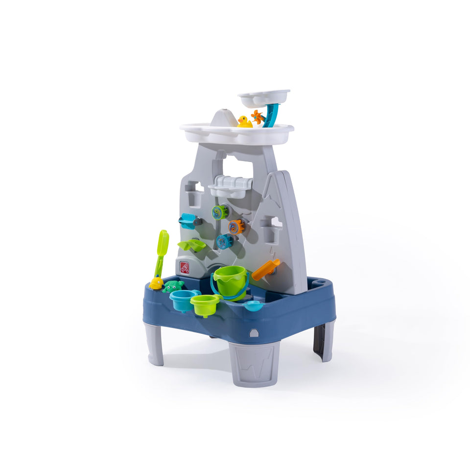Step2 Misting Mountain water table showing mountaintop mist for refreshing outdoor play.