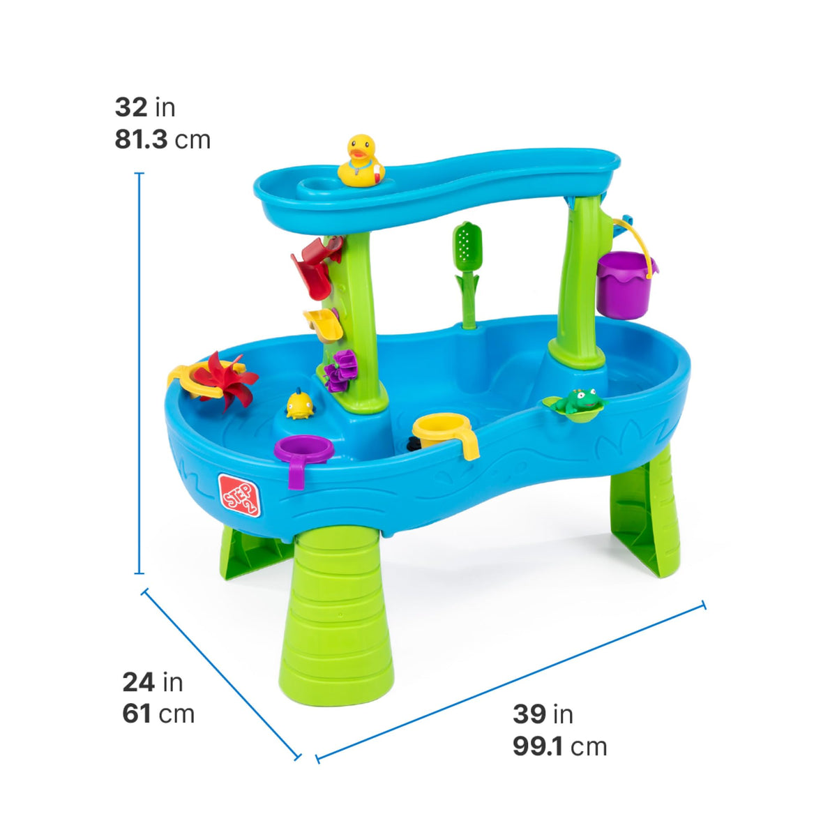 Step2 Rain Showers easy-clean surface simplifies cleanup after play