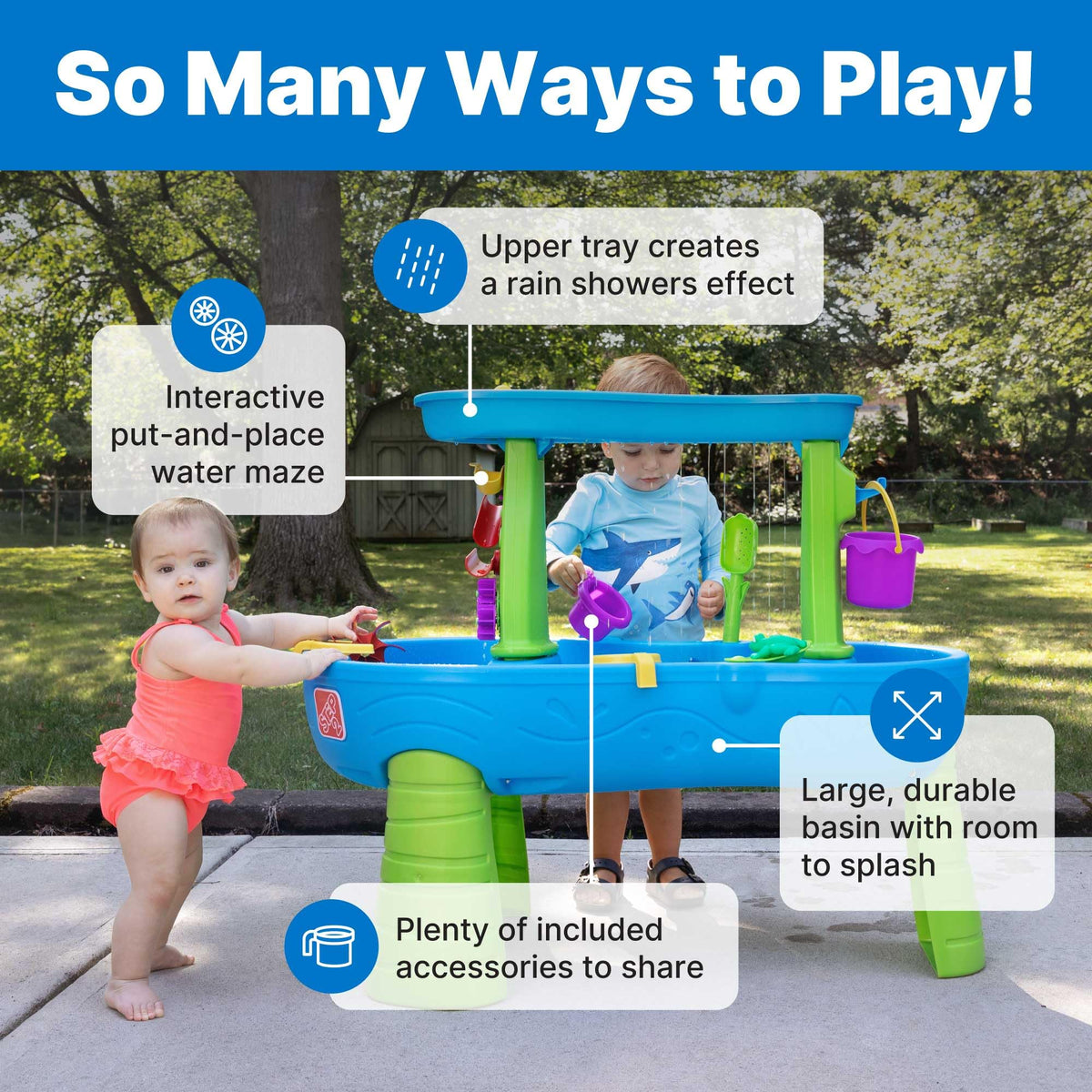 Step2 Rain Showers handheld spinning wheel adds kinetic fun and engagement