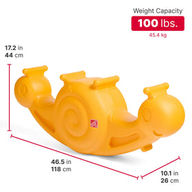 Step2 Seesaw Snail easy-grip-handles support little hands and stability.