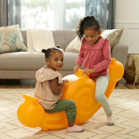 Step2 Seesaw Snail indoor-outdoor-use invites versatile play spaces.