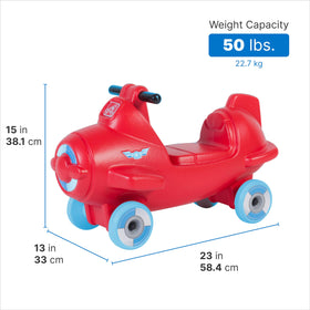 Step2 Sky Rider in action with toddler cruising securely on carpet