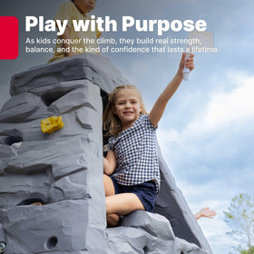 Step2 Skyward Summit backyard setup shown with surrounding play space.