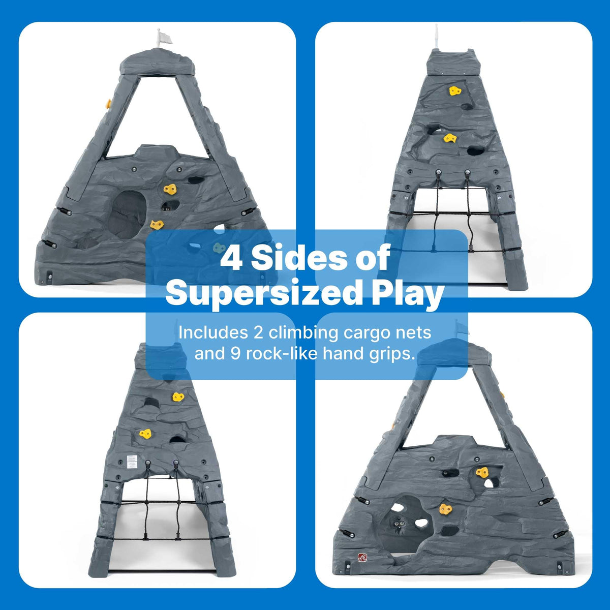 Step2 Skyward Summit climbing nets reinforce confidence and grip during play sessions.