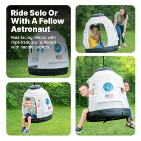 Step2 Space Capsule Swing blue porthole windows for observation while swinging