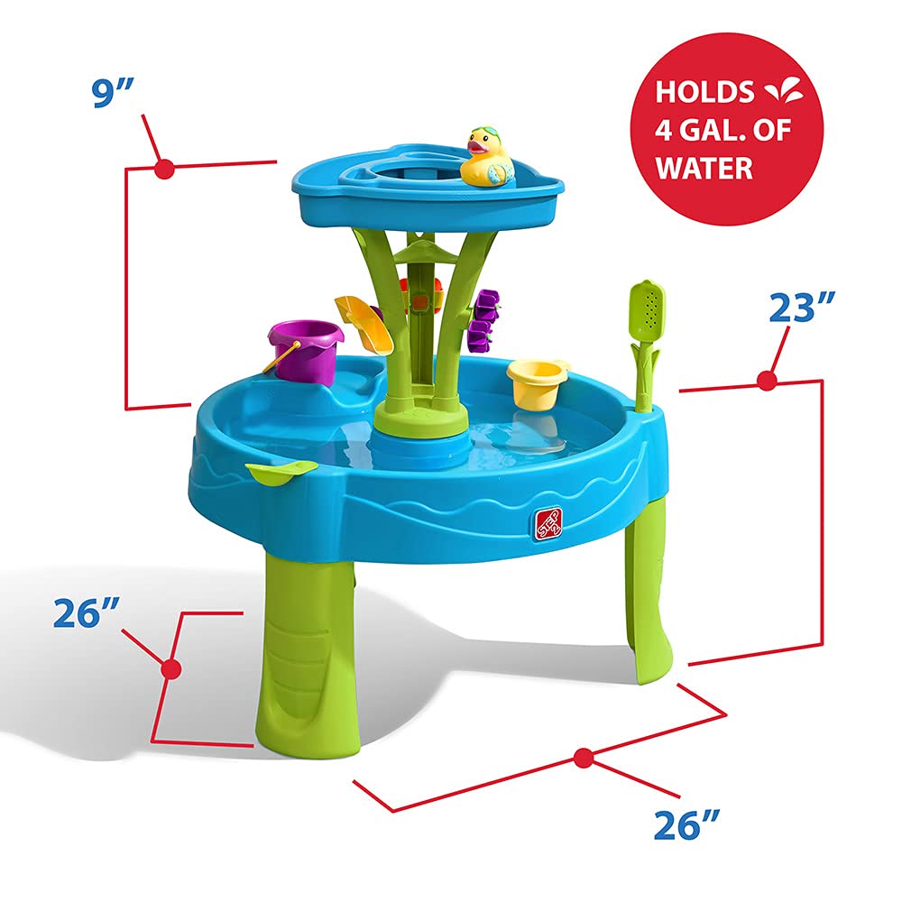 Step2 water table 8-piece accessory set sparks creative play with duck toy and spinners