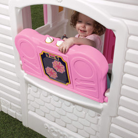 Step2 Sweetheart Playhouse interior view; roomy space for imagination