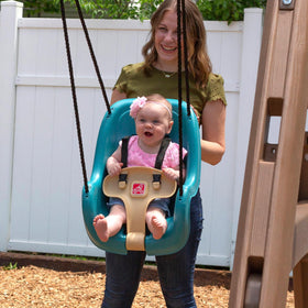 Step2 universal-fit design works with most backyard swing sets.