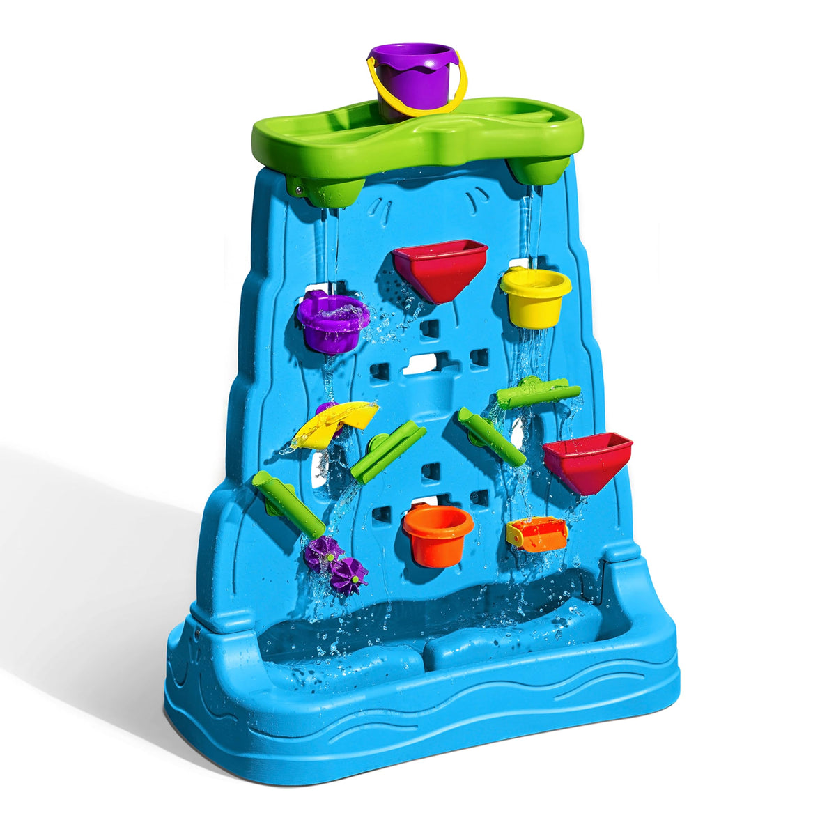 Step2 Waterfall Water Wheels demonstrate cause-and-effect during spinning action
