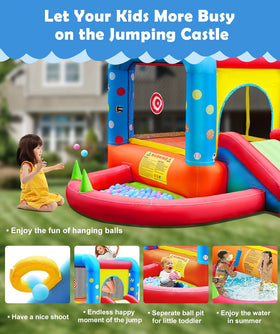 Step4Fun inflatable with basketball hoop showcasing active, cooperative play.