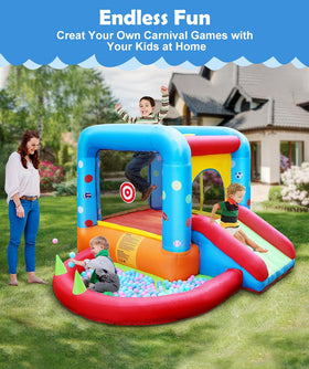 Step4Fun bounce area and slide interior for energetic kids' play sessions.