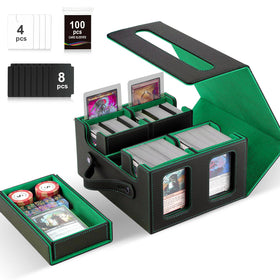 Stepane Commander Deck Box with display windows showing organized decks.