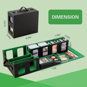 Stepane detachable dice box lid stores tokens securely on the go.