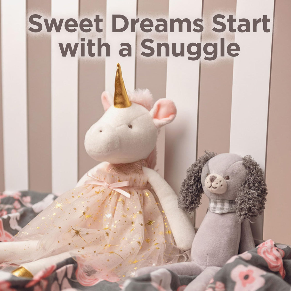 Stephen Joseph Bella Bunny plush soft fabric texture close up