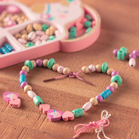Stephen Joseph colorful wooden beads inspire playful design sessions.