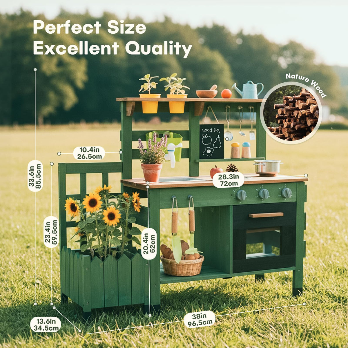 STEPPLAY Stainless Steel Pot and Shovel Set provides durable outdoor props.