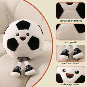 StepXi football pillow decor in a boy's room adding sporty ambiance