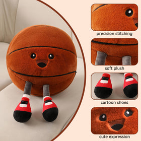 Stepxi soft ball plush cushion enhances seating during play and reading.
