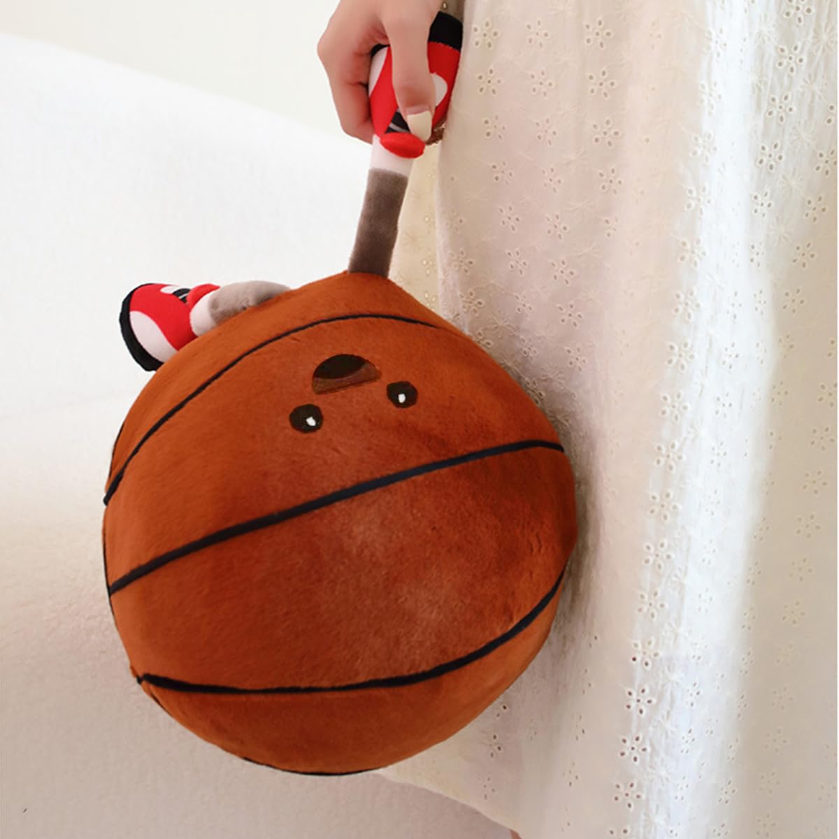 Stepxi stuffed basketball toy makes a thoughtful gift for sports fans.