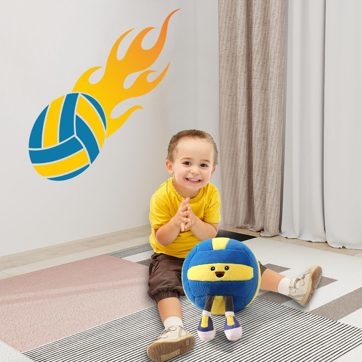 Stepxi volleyball plush is hug-ready for game nights and snuggles