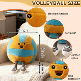 Stepxi volleyball plush with legs highlight playful, athletic look for kids